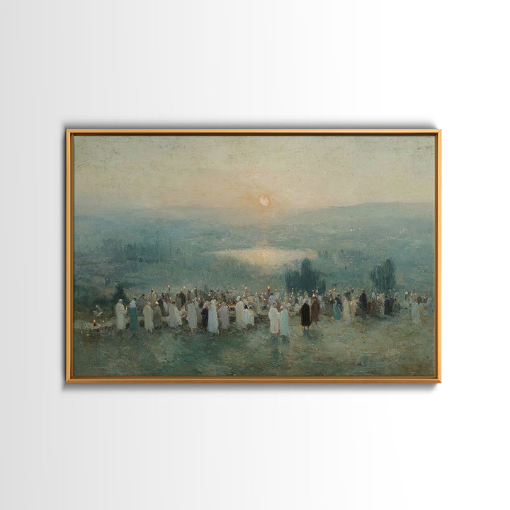 Valley of Hope – Framed Canvas Print – Christian Art Canvas – Christian Wall Art – Christian Christmas Art – Christmas Art – Christian Pain