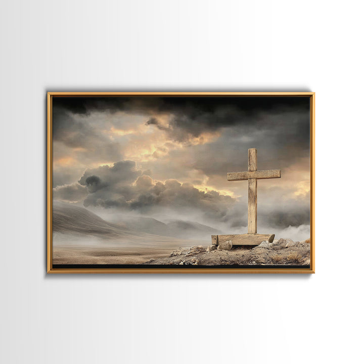 Dawn Of Mercy – Framed Canvas Print – Christian Wall Art – Christian Art Canvas – Christian Decor – Christian Gift