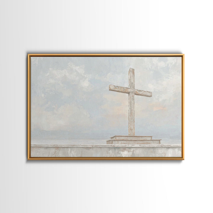 Light Of Redemption, Framed Canvas Print, Christian Wall Art, Christian Art Canvas, Subtle Christian Art, Christian Gift