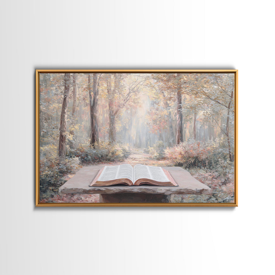 Pathway Of Grace, Framed Canvas Print, Christian Wall Art, Christian Art Canvas, Christian Decor, Modern Christian Art, Christian Paintings