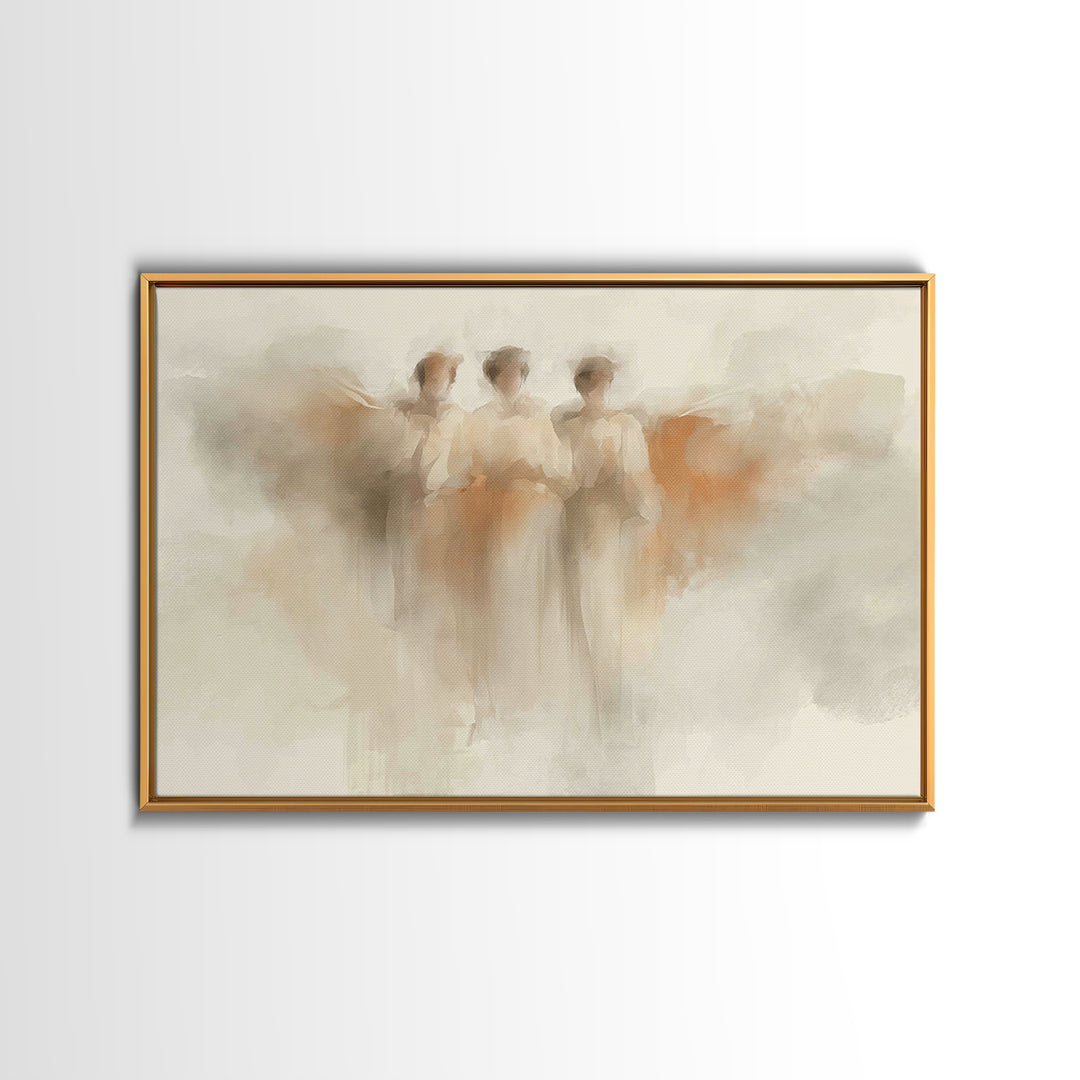 Trinity Grace | Framed Canvas Print | Christian Art Canvas | Minimalist Christian Art | Christian Wall Art | Subtle Christian Paintings