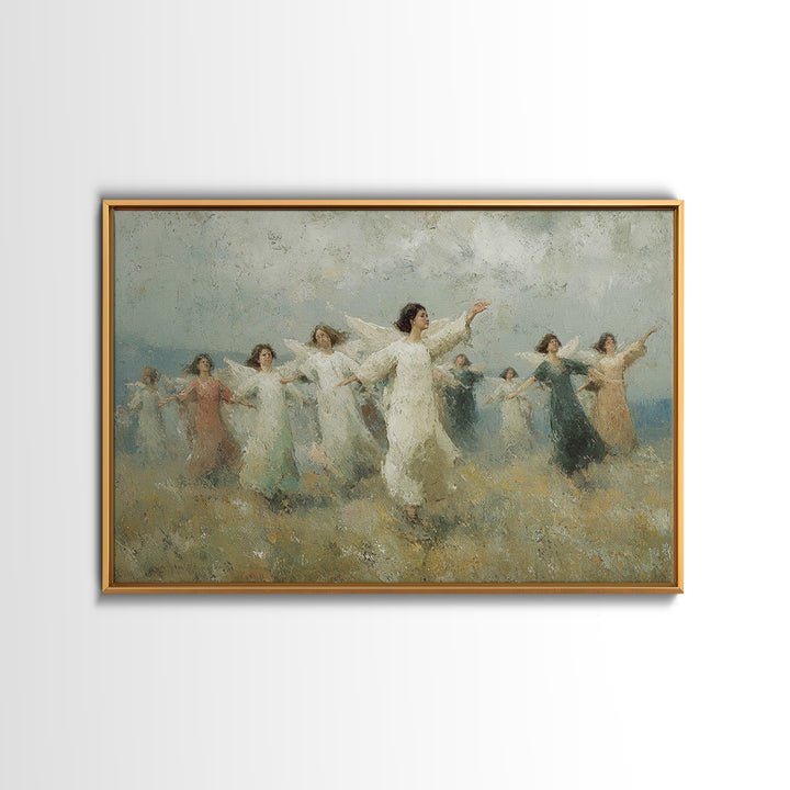 Peaceful Ascension – Framed Canvas Print – Christian Art Print – Christian Wall Art – Christian Art Canvas – Unique Christian Art