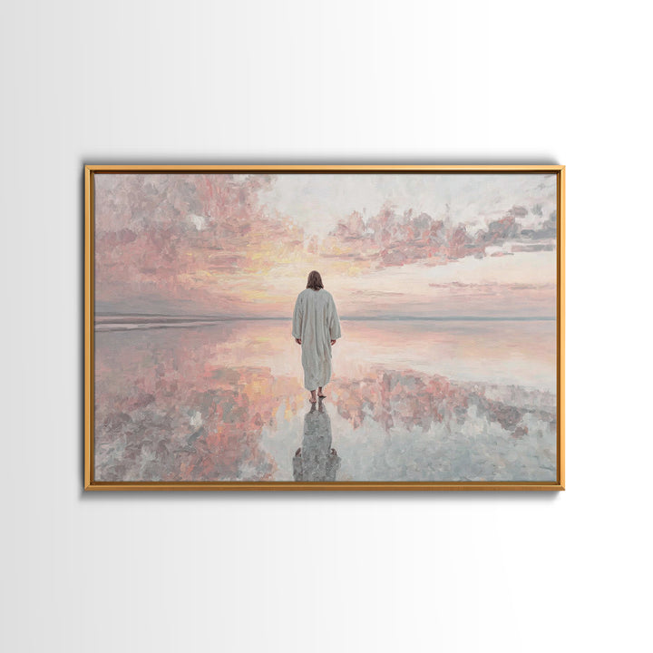Blessed Path – Framed Canvas Print – Christian Christmas Art – Christian Wall Art – Christian Art Canvas – Jesus Painting – Christian Decor