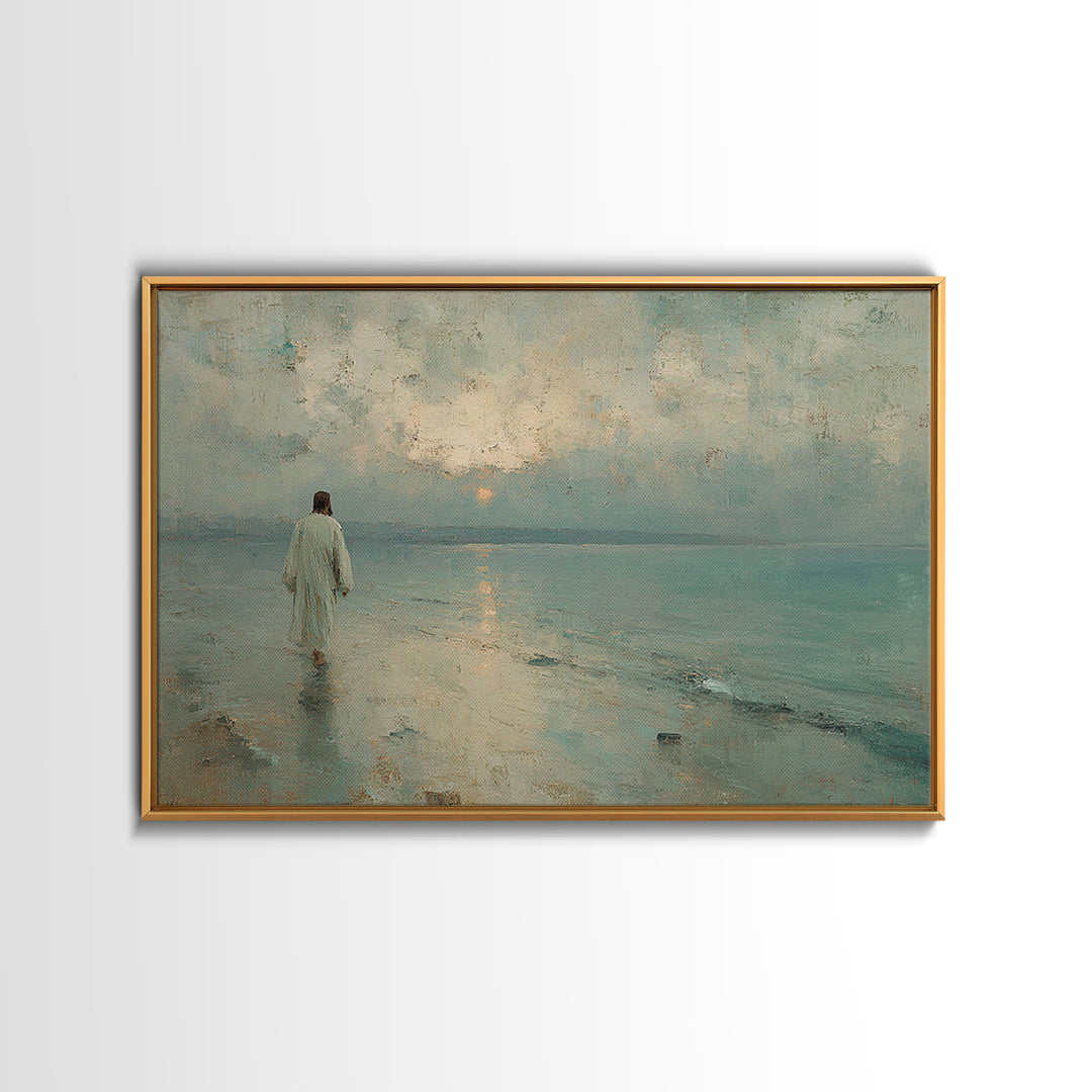Morning Grace – Framed Canvas Print – Jesus Painting – Christian Wall Art – Christian Art Canvas – Christian Christmas Art – Christian Gift