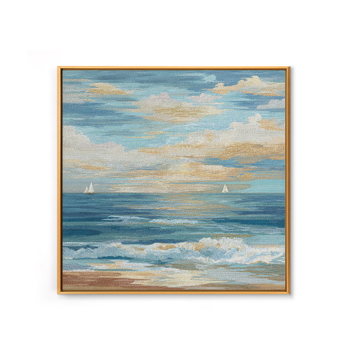 Soft Blue Ocean Horizon Canvas Print, Coastal Art, Modern Decor, Coastal Decor, Fine Art, Coastal, Home Decor, Wall Decor, COA-1x1-49