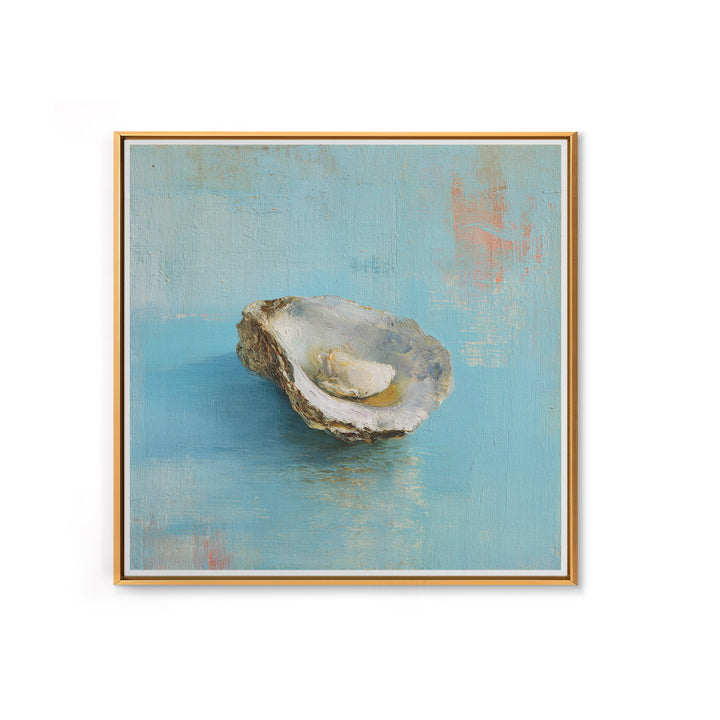 Oyster Shell Study Canvas Print, Coastal Art, Wall Art, Coastal Decor, Fine Art, Coastal, Bird Art, Wood Art, Nautical Decor, COA-1x1-99
