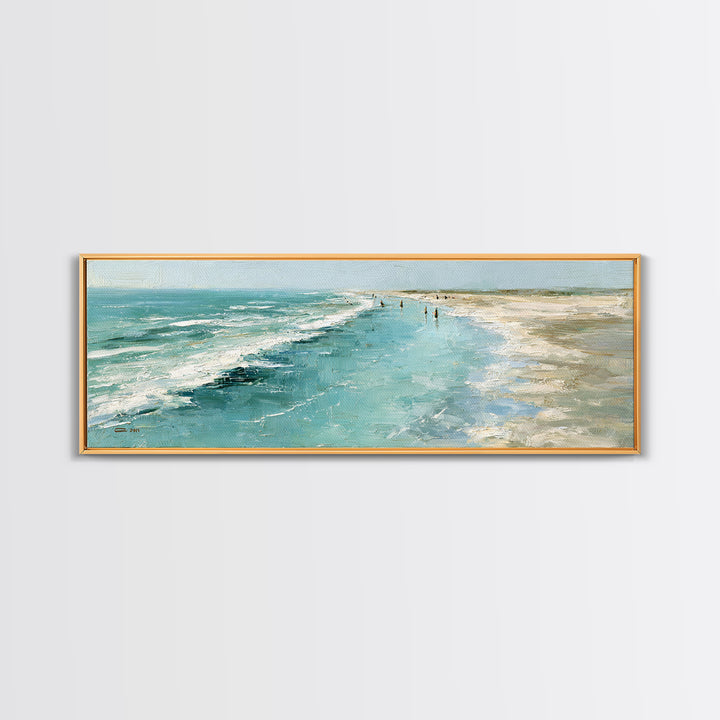 Aerial Sandbar with Turquoise Water Framed Canvas Print, Coastal Art, Coastal Prints, Coastal Decor, Fine Art, Coastal, COA-3x1-69
