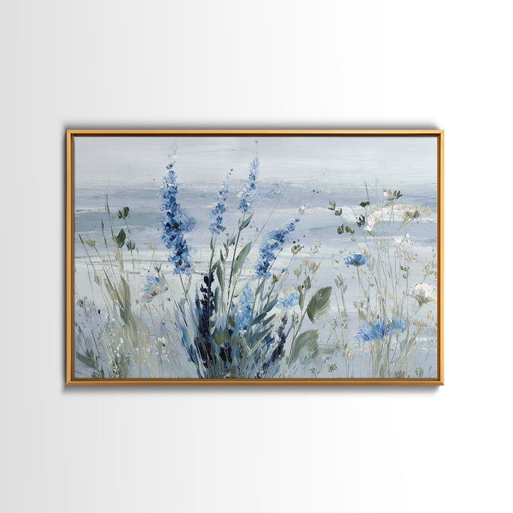 Coastal Botanical Bouquet Canvas Print, Coastal Art, Bird Art, Coastal Decor, Fine Art, Coastal, Living Room Art, Ocean Art, COA-3x2-1