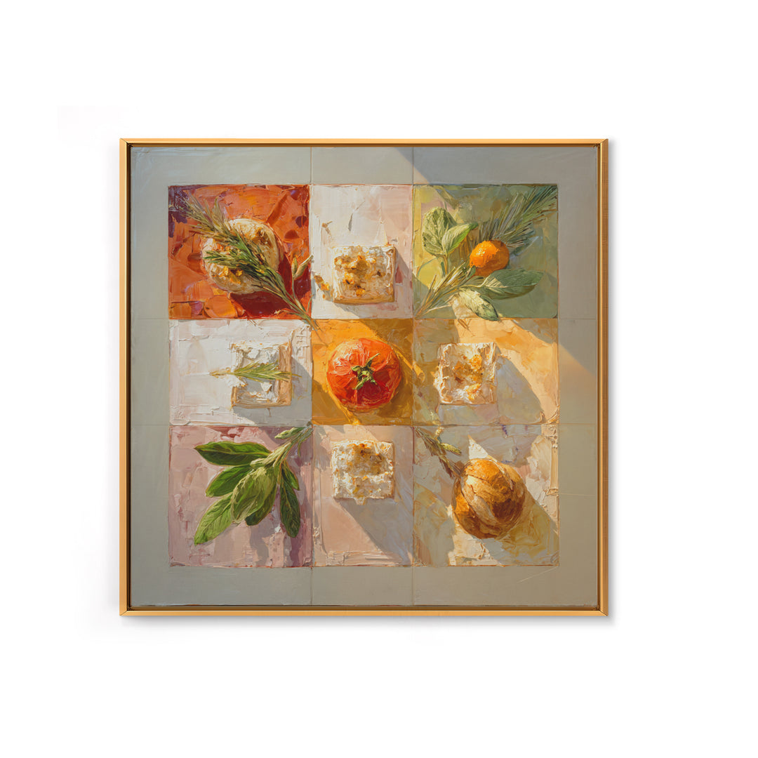 Sunlit Pastry and Coffee Arrangement Framed Canvas Print, Coffee Shop Art, Modern Decor, Cafe Decor, Fine Art, Cafe, Wall Decor, CSA-1x1-67