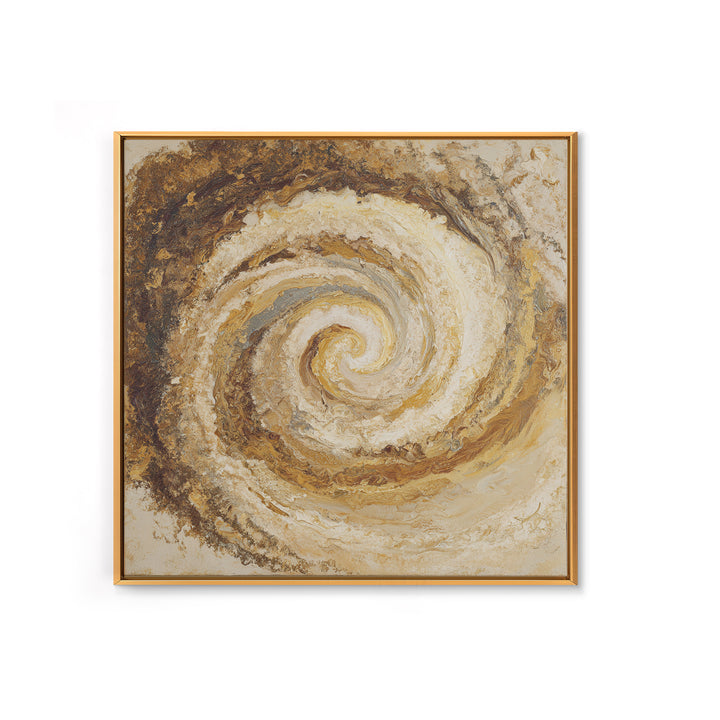 Abstract Brown and Cream Coffee Swirl Canvas Print, Coffee Shop Art, Coffee, Cafe Decor, Fine Art, Cafe, Living Room Decor, CSA-1x1-81