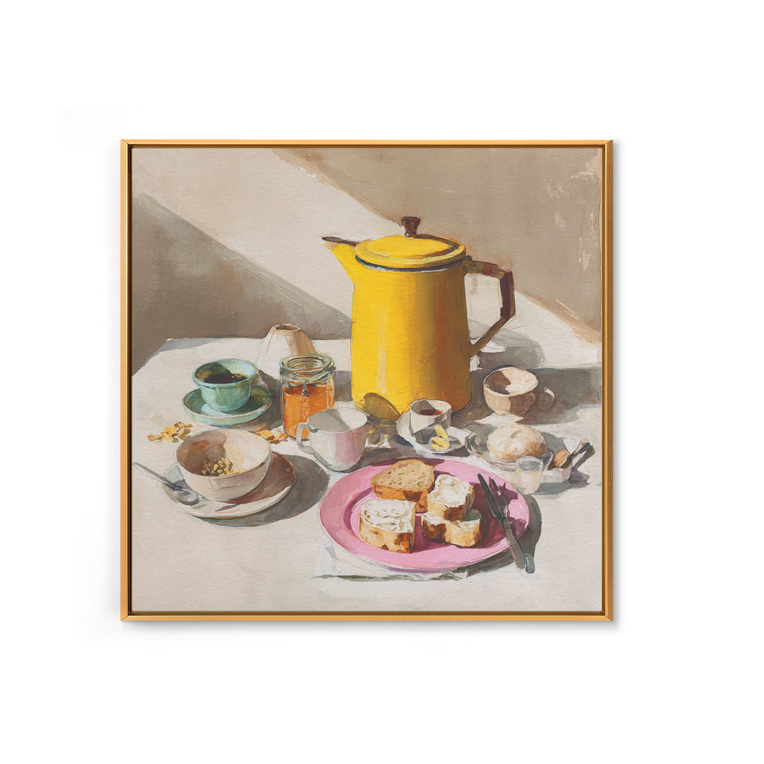 Mid Century Coffee Pot Canvas Print, Coffee Shop Art, Modern Decor, Cafe Decor, Fine Art, Cafe, Wall Decor, Art Print, CSA-1x1-94