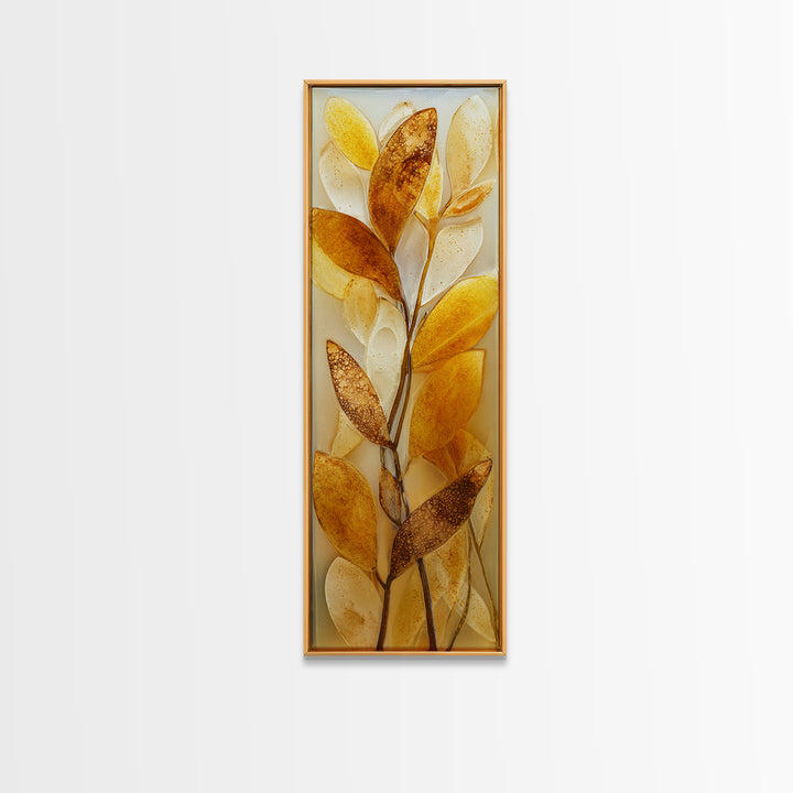 Iced Coffee Glass Framed Canvas Print, Coffee Shop Art, Canvas Print, Cafe Decor, Fine Art, Cafe, Neutral Decor, Modern Decor, CSA-1x3-47