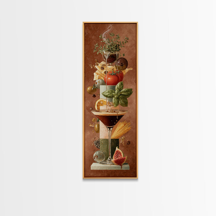 Espresso Martini Coffee Cocktail Still Life Canvas Print, Coffee Shop Art, Fine Art Print, Cafe Decor, Fine Art, Cafe, CSA-1x3-5