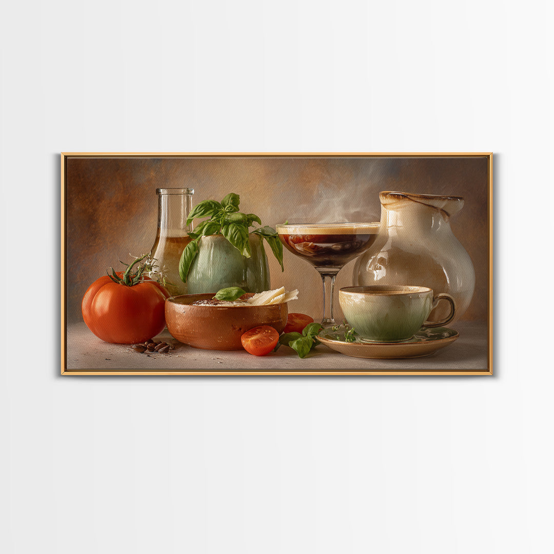 Espresso Martini Coffee Cocktail Still Life Canvas Print, Coffee Shop Art, Kitchen Wall Art, Cafe Decor, Fine Art, Cafe, CSA-2x1-61