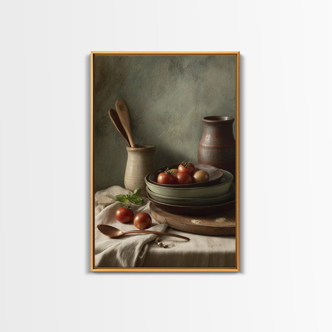 Moody Dark Roast Still Life Canvas Print, Coffee Shop Art, Contemporary Art, Cafe Decor, Fine Art, Cafe, Printable Art, CSA-2x3-40