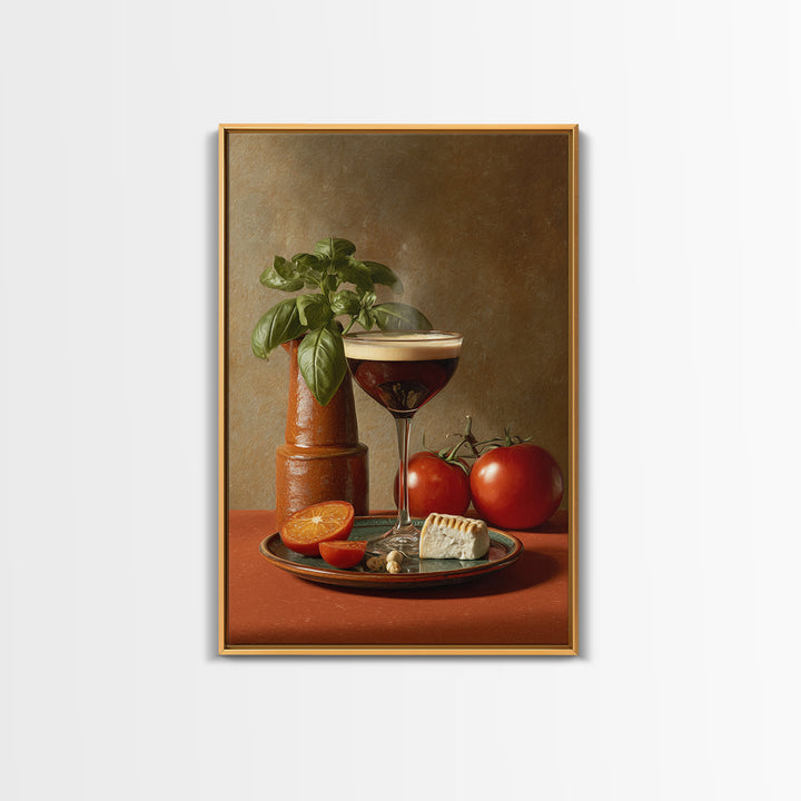 Espresso Martini Coffee Cocktail Still Life Canvas Print, Coffee Shop Art, Kitchen Art, Cafe Decor, Cafe, Minimalist Wall Art, CSA-2x3-49