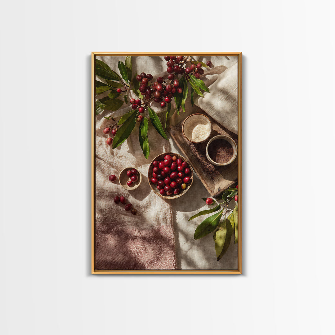 Coffee Farm Landscape Canvas Print, Coffee Shop Art, Fine Art Print, Cafe Decor, Fine Art, Cafe, Printable, Printable Wall Art, CSA-2x3-7