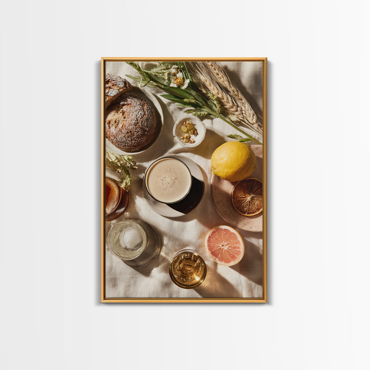 Espresso Martini Coffee Cocktail Still Life Framed Canvas Print, Coffee Shop Art, Canvas Print, Cafe Decor, Fine Art, Cafe, CSA-2x3-73