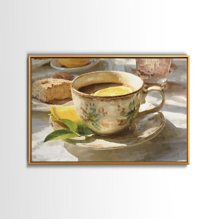 Retro Cafe Poster Coffee Cup Graphic Canvas Print, Coffee Shop Art, Farmhouse Decor, Cafe Decor, Fine Art, Cafe, Moody Wall Art, CSA-3x2-83