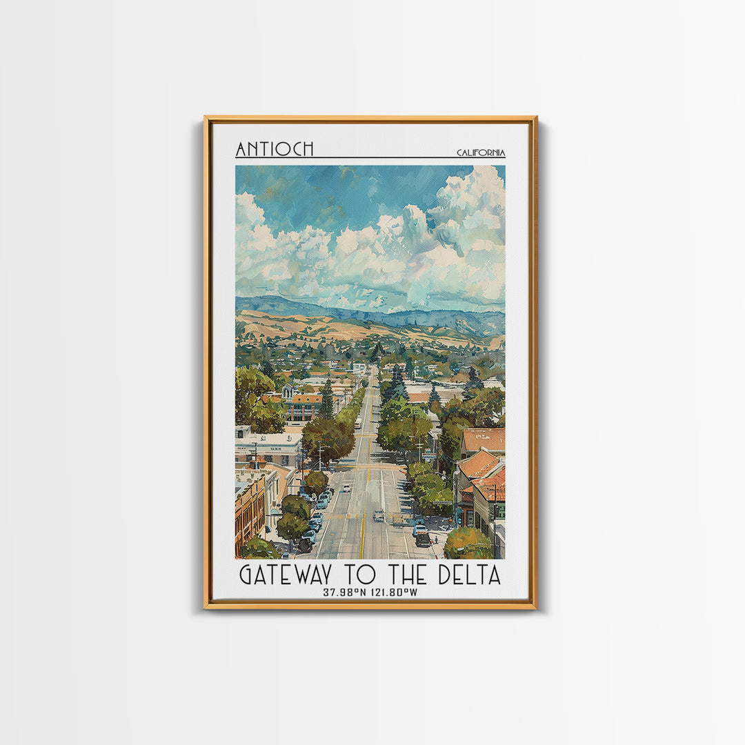 Antioch Travel Poster, Canvas Print, Retro Travel Poster, City Wall Art, Vintage City Poster, Gallery Wall Set, Vintage Travel Print