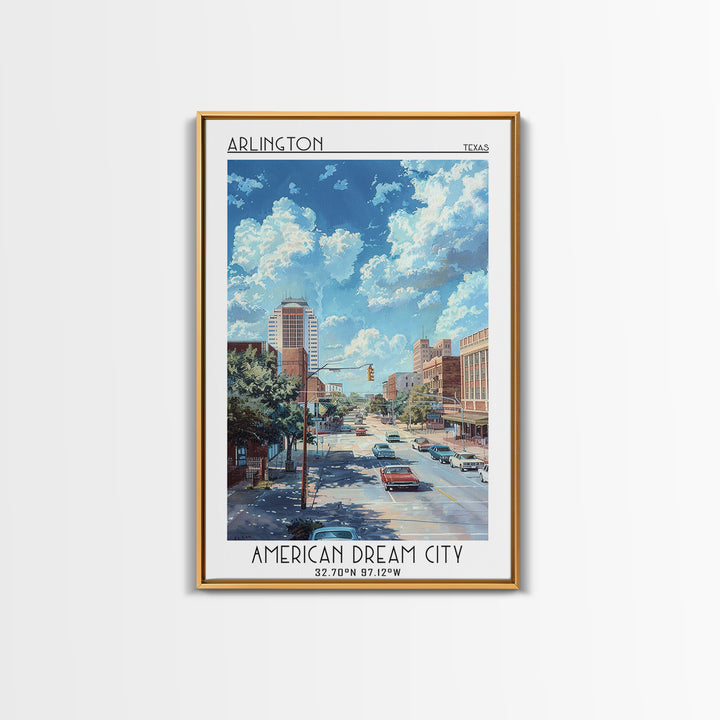 Arlington Travel Poster, Canvas Print, Travel Wall Decor, Minimalist Poster, City Travel Poster, Living Room Wall Art, Travel Prints