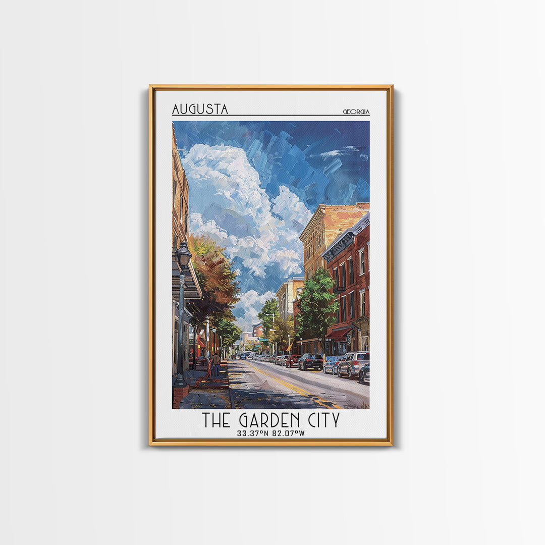 Augusta Travel Poster, Canvas Print, Travel Wall Art, City Wall Art, Travel Art Print, City Art Print, Poster Print, Wanderlust Gift