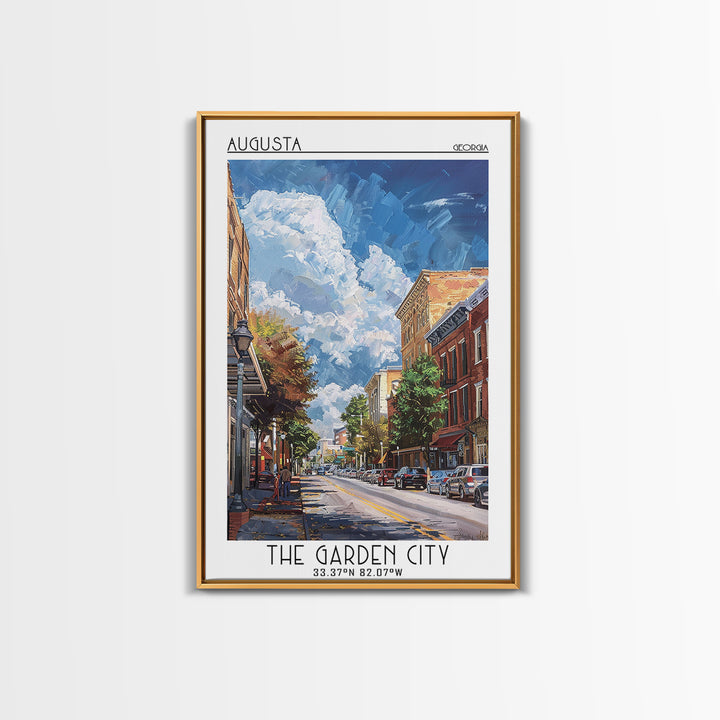 Augusta Travel Poster, Canvas Print, Travel Wall Art, City Wall Art, Travel Art Print, City Art Print, Poster Print, Wanderlust Gift