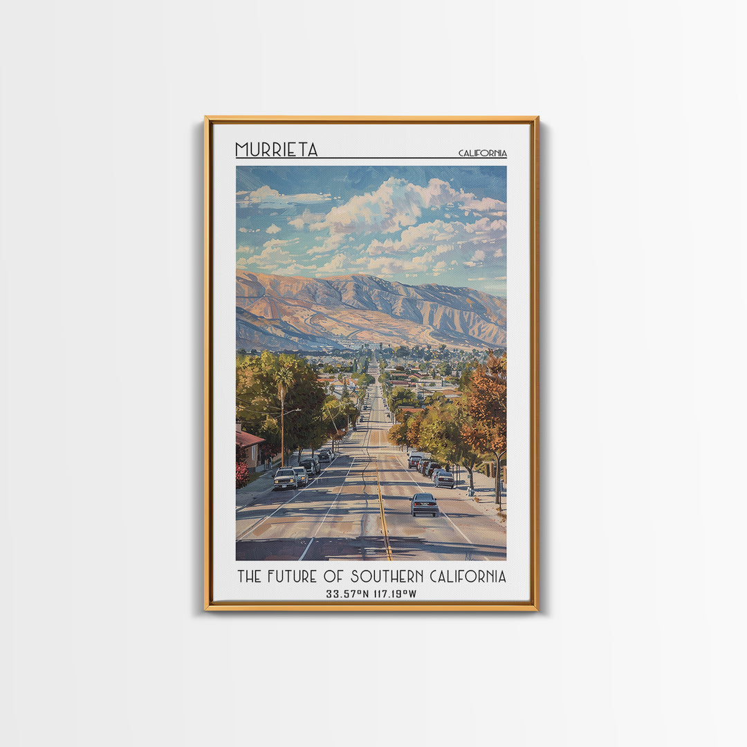 Murrieta Travel Poster, Canvas Print, Travel Wall Art, City Wall Art, Poster Art, Gallery Wall Set, Travel Prints, Travel Wall Decor