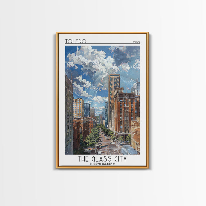 Toledo Travel Poster, Canvas Print, Travel Prints, Landscape Art, Travel Wall Art, Retro Travel Poster, Vintage Travel, Poster Print