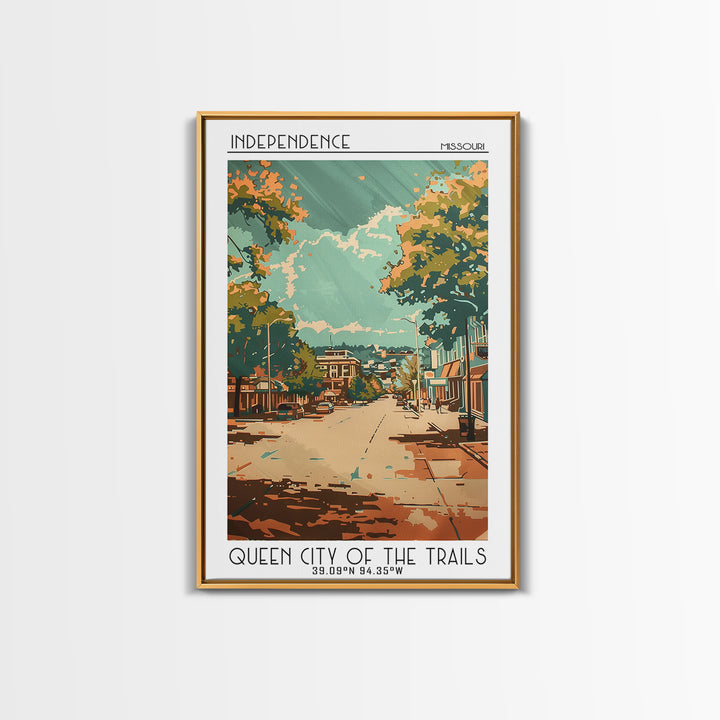 Independence Travel Poster, Canvas Print, City Travel Poster, Travel Wall Decor, Poster Art, Modern Wall Decor, Home Decor, Wall Art