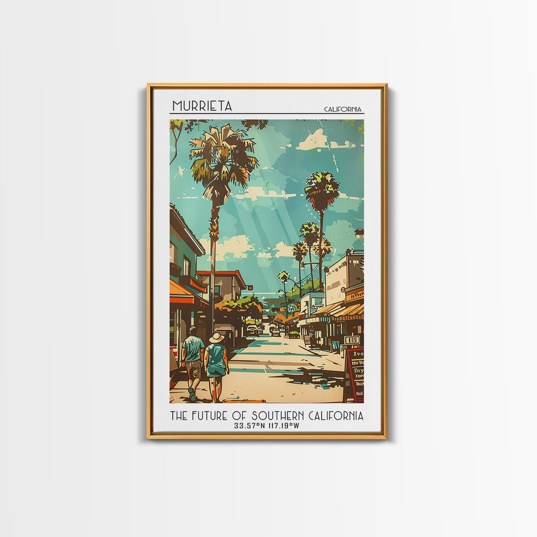 Murrieta Travel Poster, Canvas Print, City Travel Poster, Travel Wall Art, Vintage Travel Print, Gallery Wall Set, City Illustration