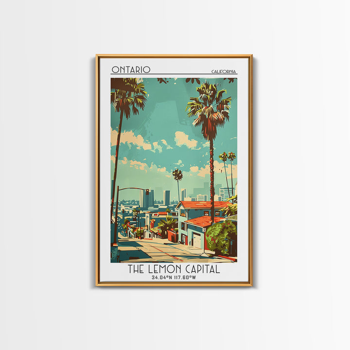 Ontario Travel Poster, Canvas Print, Travel Art Print, Modern Wall Decor, Retro Travel Poster, Landscape Art, Wall Art, Travel Decor