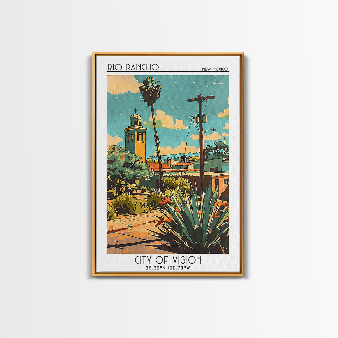 Rio Rancho Travel Poster, Canvas Print, Travel Wall Decor, Minimalist Poster, Travel Art Print, Living Room Wall Art, Travel Posters