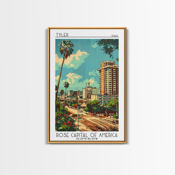 Tyler Travel Poster, Canvas Print, Travel Wall Decor, Minimalist Poster, Poster Print, Travel Decor, Travel Print, Modern Wall Decor