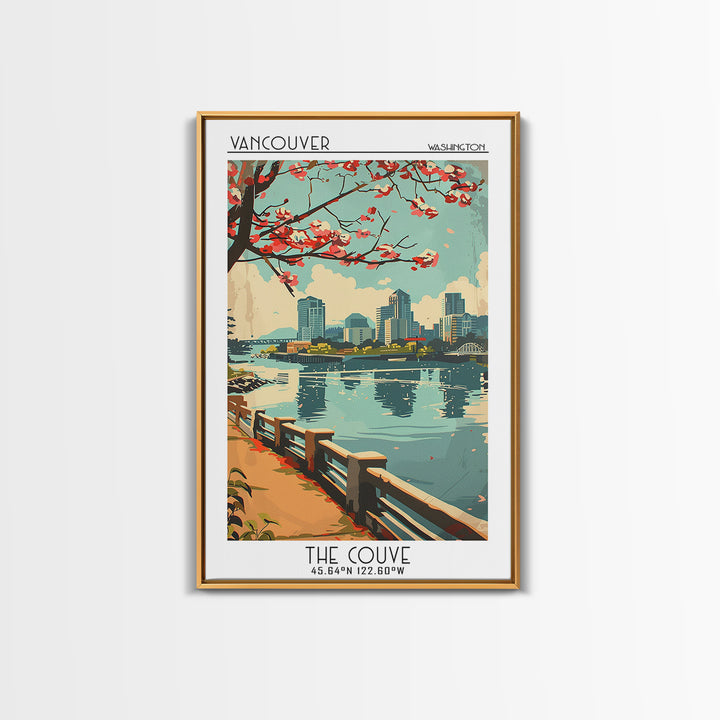 Vancouver Travel Poster, Canvas Print, Poster Print, Travel Wall Art, Home Decor, Home Office Decor, Poster Art, Retro Travel Poster
