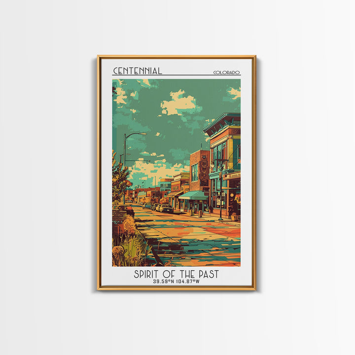 Centennial Travel Poster, Canvas Print, Travel Art Print, Modern Wall Decor, Gallery Wall Set, Retro Travel Print, Minimalist Poster