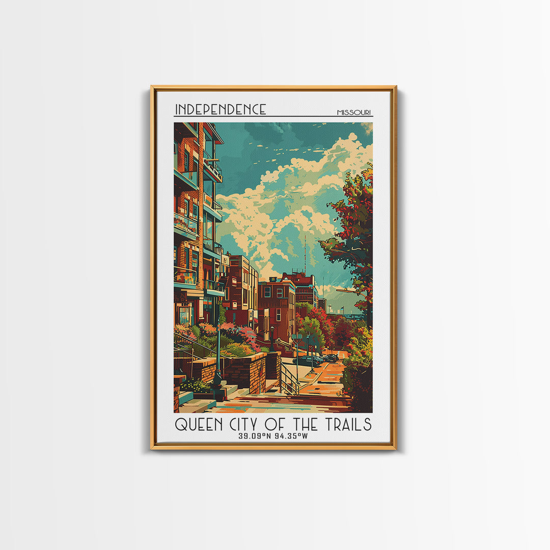 Independence Travel Poster, Canvas Print, Poster Print, Travel Wall Art, Travel Wall Decor, City Travel Poster, Living Room Wall Art