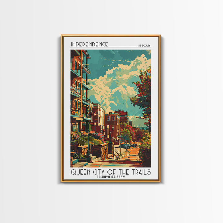 Independence Travel Poster, Canvas Print, Poster Print, Travel Wall Art, Travel Wall Decor, City Travel Poster, Living Room Wall Art