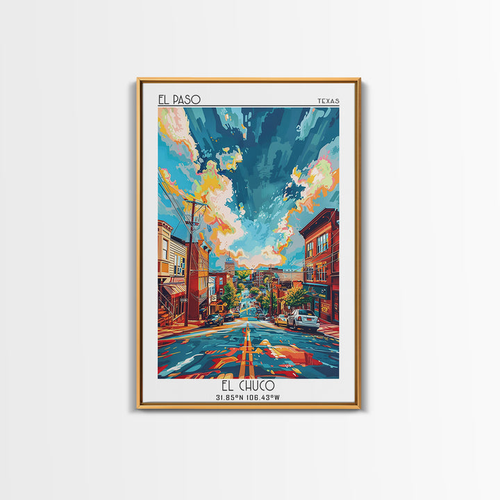 Elizabeth Travel Poster, Canvas Print, Travel Wall Decor, Minimalist Poster, Living Room Wall Art, Travel Decor, Retro Travel Poster