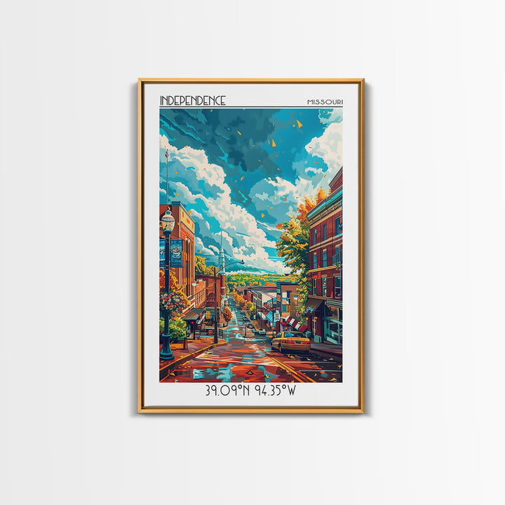 Independence Travel Poster, Canvas Print, Travel Wall Art, City Wall Art, Wall Art, Travel Posters, Modern Wall Decor, Travel Prints