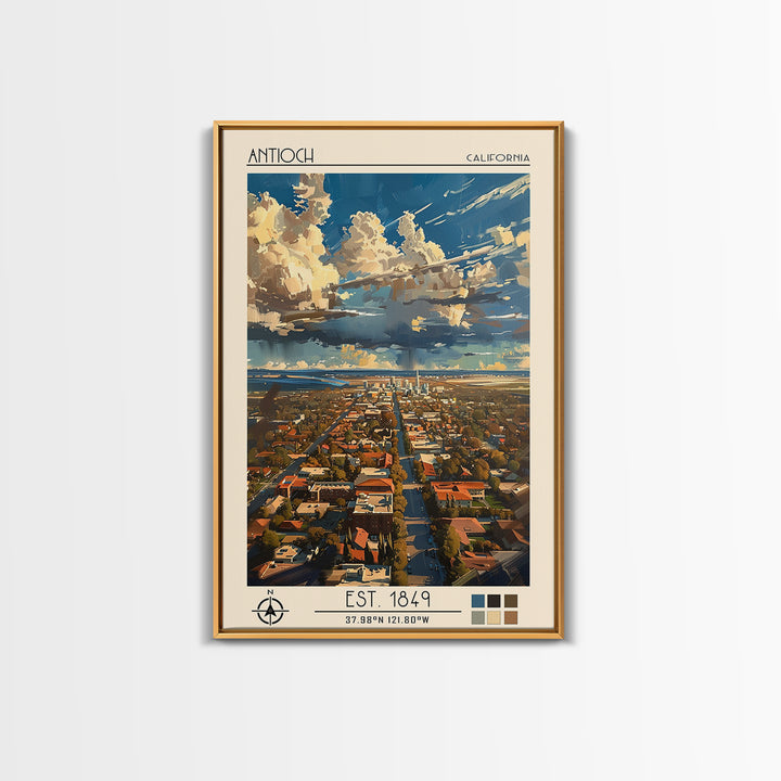 Antioch Travel Poster, Canvas Print, Poster Print, Travel Wall Art, Retro Wall Art, Vintage Poster, Travel Print, City Travel Poster