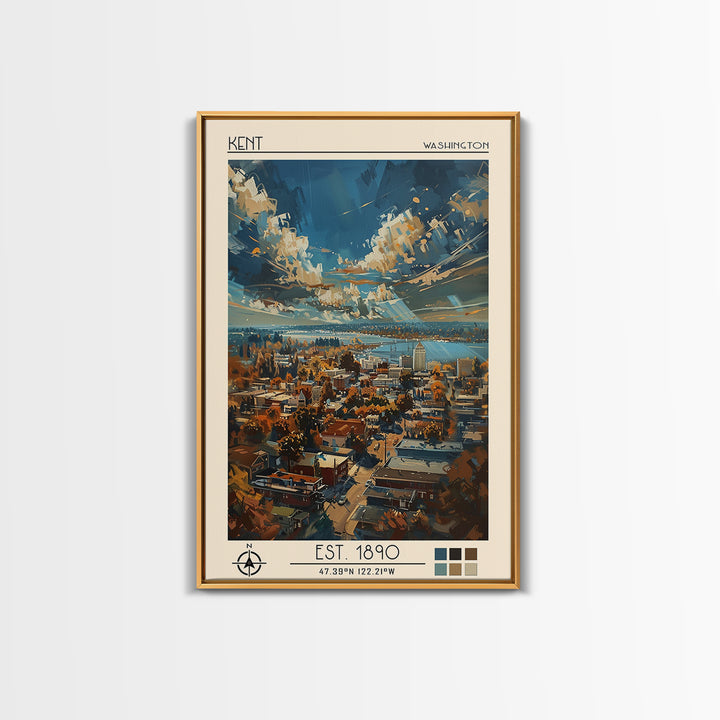 Kent Travel Poster, Canvas Print, Poster Print, Travel Wall Art, Minimalist Poster, City Travel Poster, Travel Decor, Travel Posters
