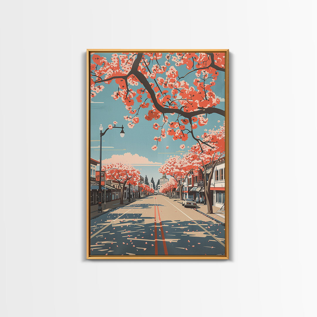 Antioch Travel Poster, Framed Canvas Print, Vintage Travel Print, City Wall Art, Poster Art, City Illustration, Living Room Wall Art