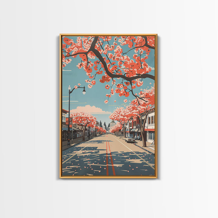 Antioch Travel Poster, Framed Canvas Print, Vintage Travel Print, City Wall Art, Poster Art, City Illustration, Living Room Wall Art