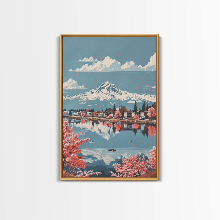 Bend Travel Poster, Framed Canvas Print, Travel Wall Art, City Wall Art, Vintage Posters, Vintage Travel, Travel Art Print, Wall Art