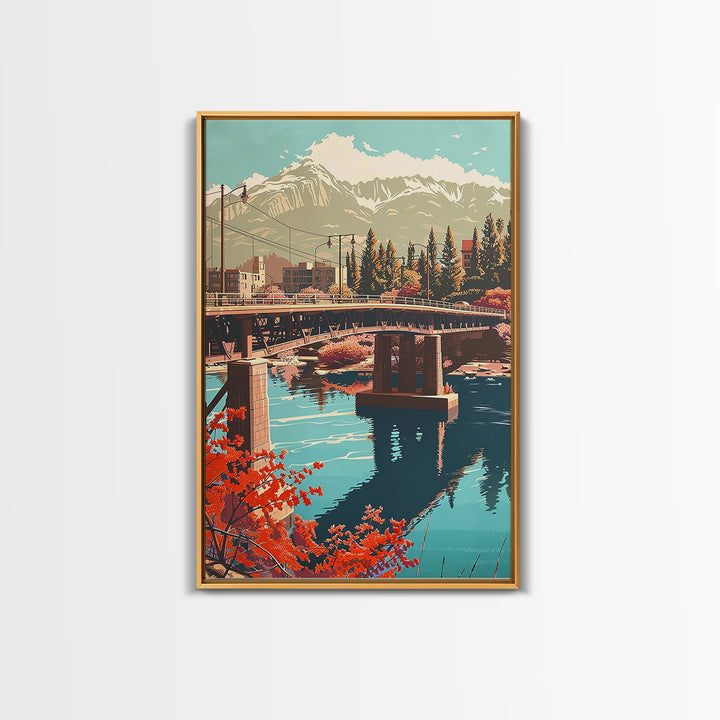 Colorado Springs Travel Poster, Canvas Print, Travel Art Print, Modern Wall Decor, Wanderlust Gift, Poster Print, Retro Travel Print