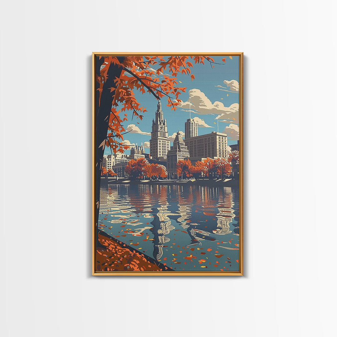 Fort Wayne Travel Poster, Canvas Print, City Art Print, Travel Wall Art, Art Print, Colorful Wall Art, City Wall Art, Fine Art Print