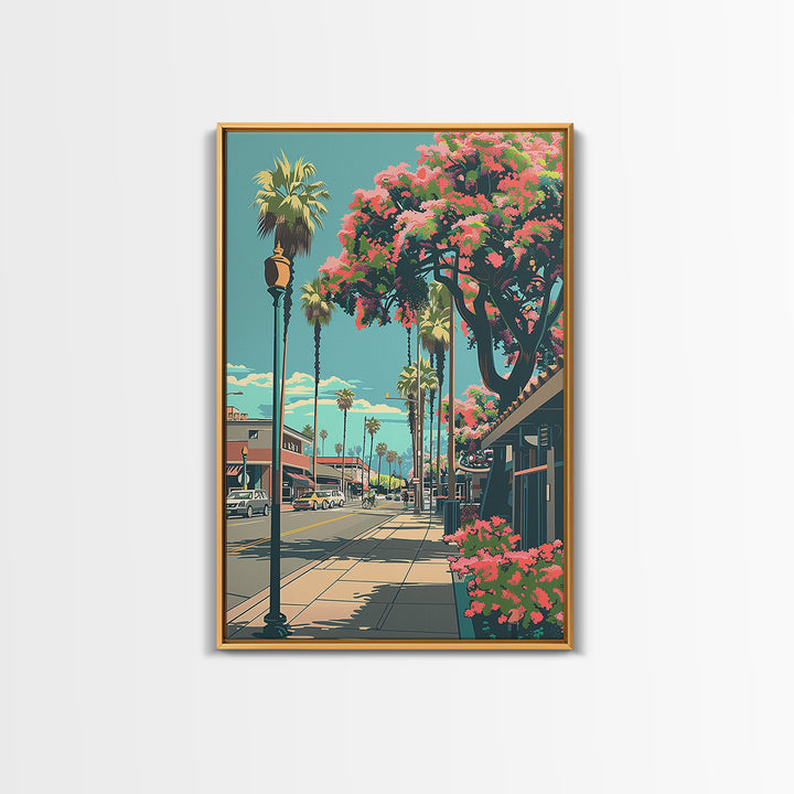 Garden Grove Travel Poster, Framed Canvas Print, City Travel Poster, Travel Wall Decor, Poster Art, Modern Wall Decor, Travel Prints