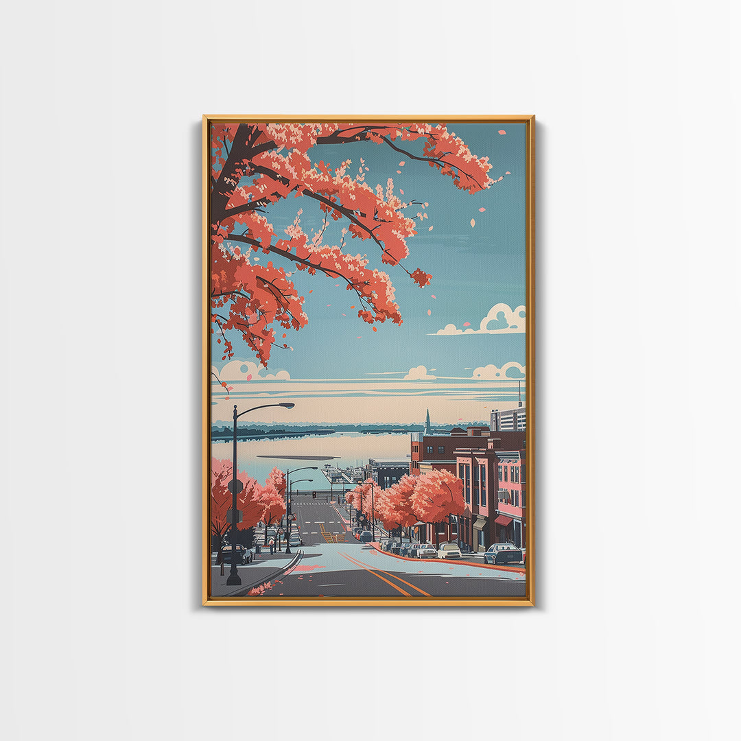 Green Bay Travel Poster, Canvas Print, Travel Art Print, Modern Wall Decor, Travel Posters, Mid Century Wall Art, City Travel Poster