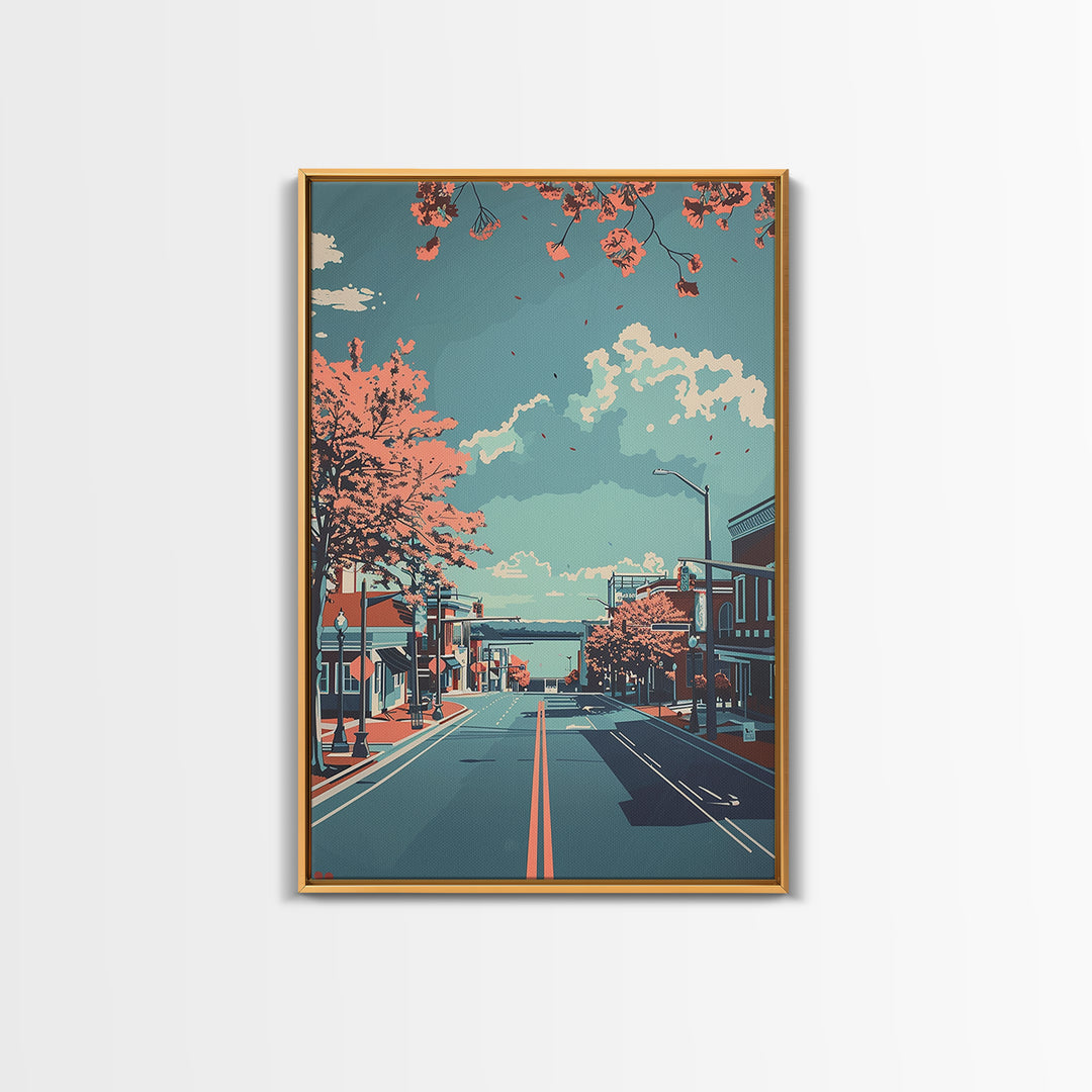 Hampton Travel Poster, Canvas Print, Poster Print, Travel Wall Art, City Travel Poster, Travel Print, Poster Art, Vintage Travel Art